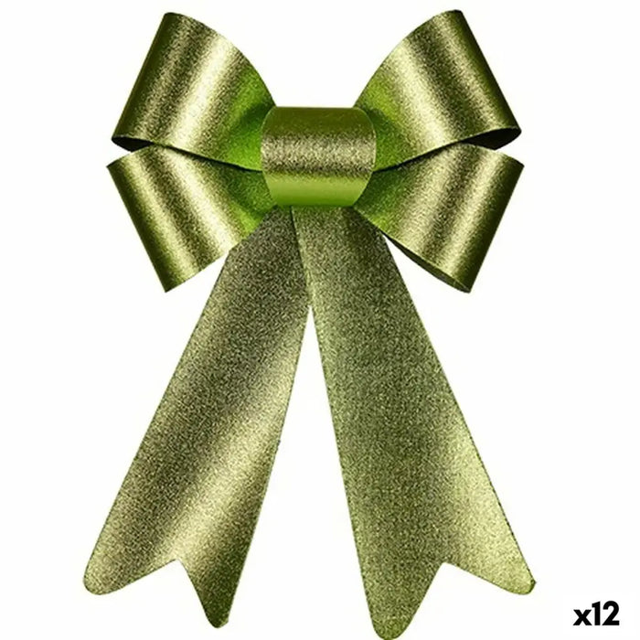 Lasso Krist+ Green 16 x 24 x 4 cm Christmas bauble (12 Units) - Декорация и Осветление<<<Дом Градина<<<BigBuy&&&Коледни