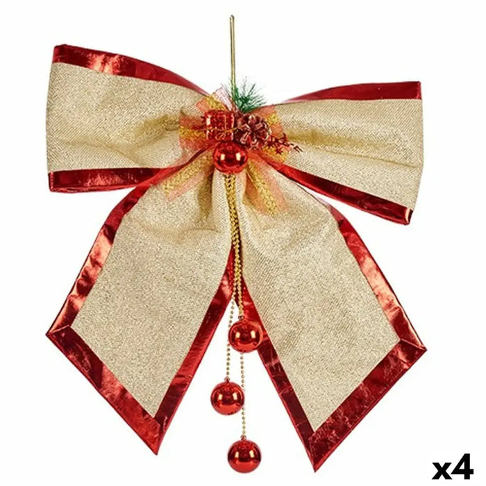 Lasso Krist+ Red Golden 53 x 50 x 9 cm Christmas bauble (4 Units) - Декорация и Осветление<<<Дом