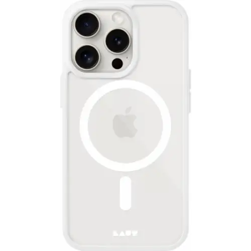 LAUT Huex Protect case with MagSafe for iPhone 15 Pro Max - white - Cell phone cases and covers<<<HurtelXML