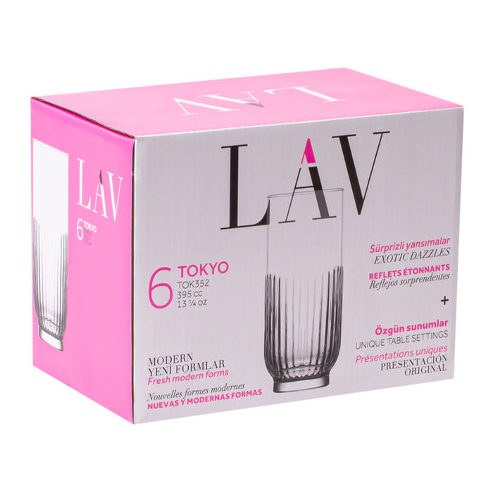 SOFT GLASS 395 ML 6 PCS TOKYO LAV