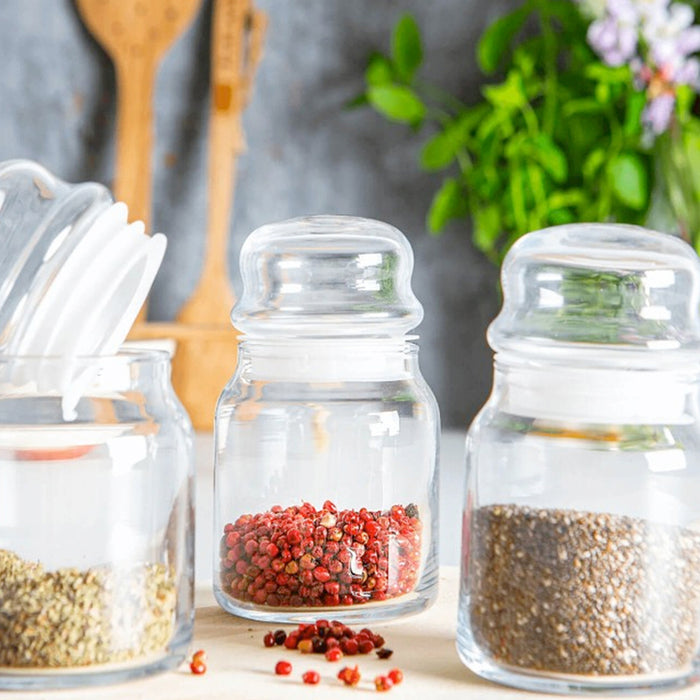 JAR WITH GLASS LID 2PCS 635ML LAV SERA