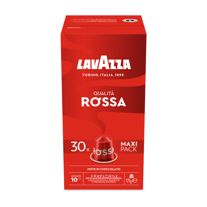 COFFEE CAPSULES NES ALU 30 LAVAZZA QUALITA ROSSA MAXI