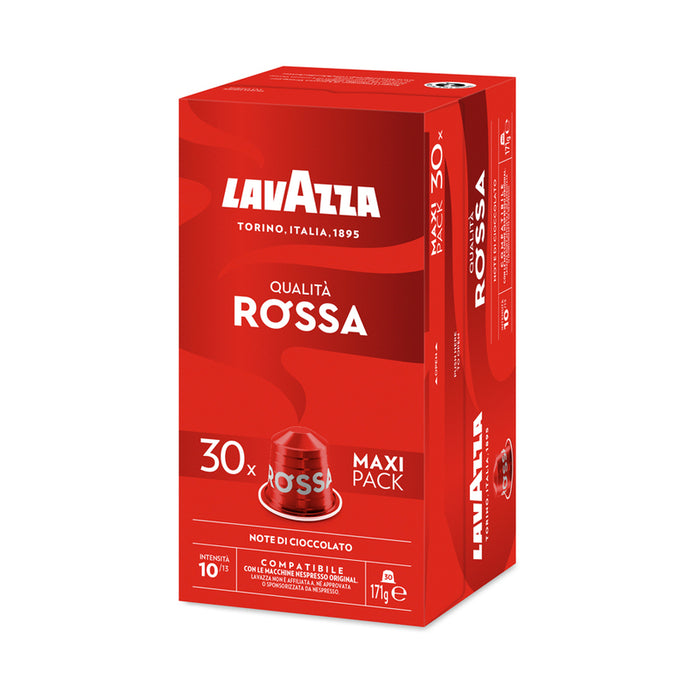 COFFEE CAPSULES NES ALU 30 LAVAZZA QUALITA ROSSA MAXI