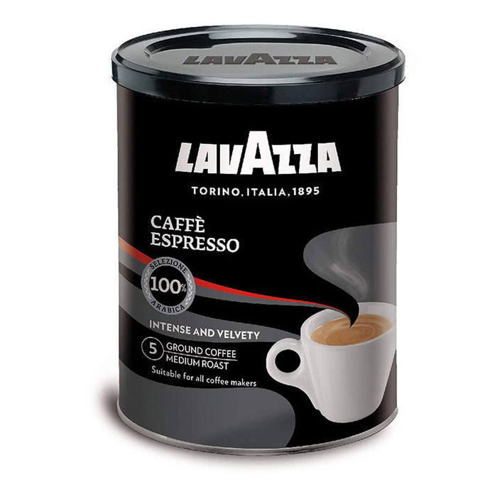 Coffee LAVAZZA CAFFE ESPRESSO, 250g ground metal box