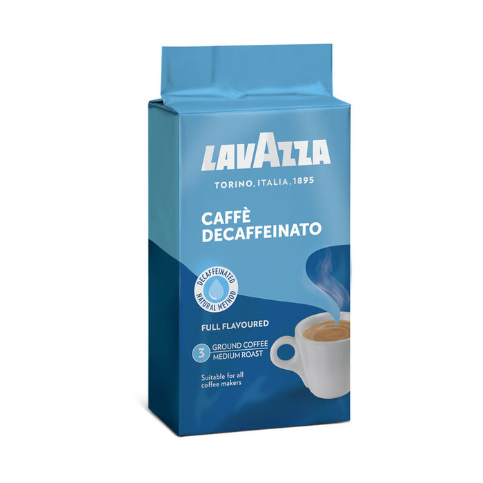 COFFEE LAVAZZA DECAFFEINATO 250 GR GROUND