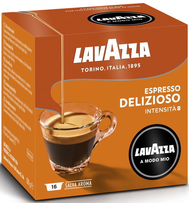 Coffee capsules LAVAZZA A Modo Mio DELIZIOSO 16 capsules