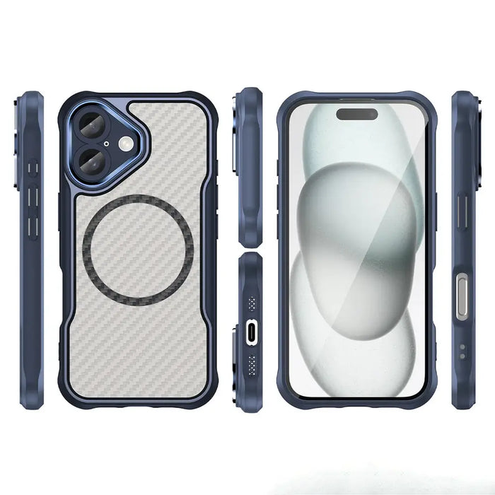 Leading Series MagSafe Silicone Case for iPhone 16 - Blue - Cell phone cases and covers<<<HurtelXML