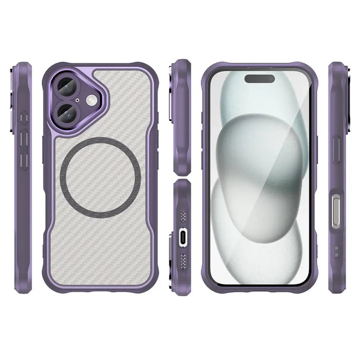 Leading Series MagSafe Silicone Case for iPhone 16 Plus - Purple - Cell phone cases and covers<<<HurtelXML