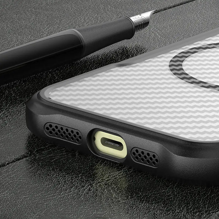 Leading Series MagSafe Silicone Case for iPhone 16 Pro Max - Black - Cell phone cases and covers<<<HurtelXML