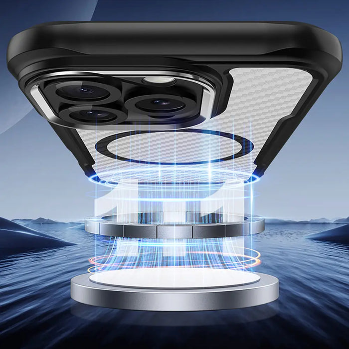 Leading Series MagSafe Silicone Case for iPhone 16 Pro Max - Black - Cell phone cases and covers<<<HurtelXML