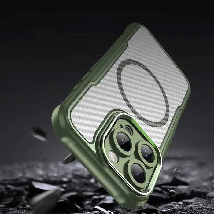 Leading Series MagSafe Silicone Case for iPhone 16 Pro Max - Green - Cell phone cases and covers<<<HurtelXML