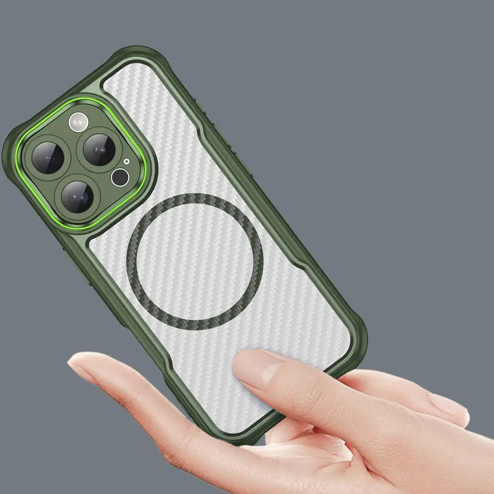 Leading Series MagSafe Silicone Case for iPhone 16 Pro Max - Green - Cell phone cases and covers<<<HurtelXML