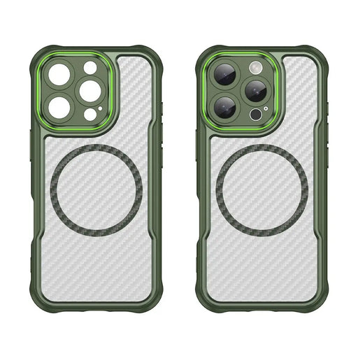 Leading Series MagSafe Silicone Case for iPhone 16 Pro Max - Green - Cell phone cases and covers<<<HurtelXML