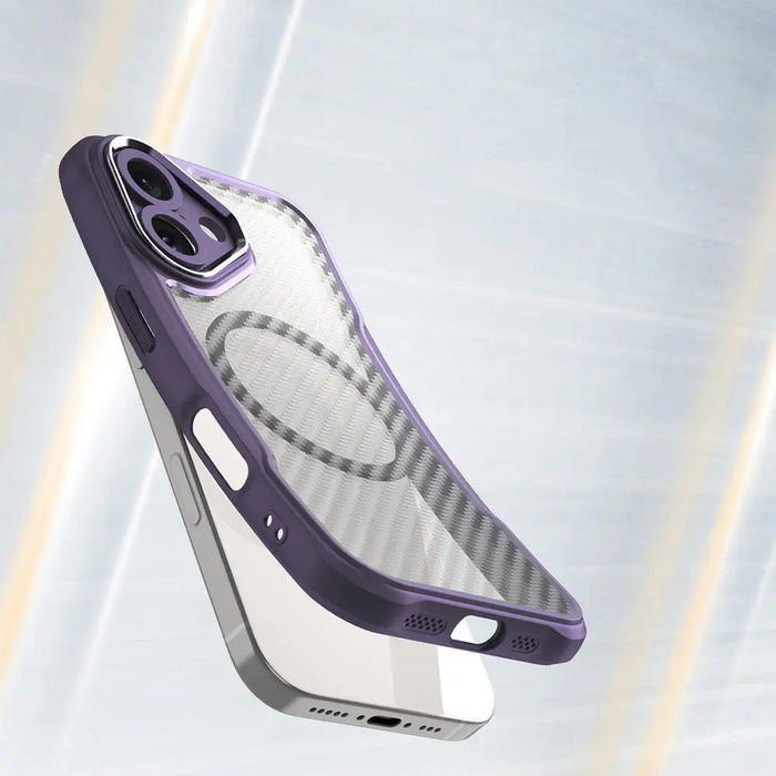 Leading Series MagSafe Silicone Case for iPhone 16 - Purple - Cell phone cases and covers<<<HurtelXML