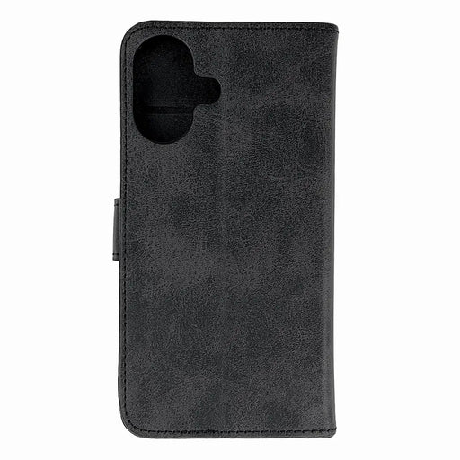 Leather Book Case for iPhone 16 - black - Cell phone cases and covers<<<HurtelXML
