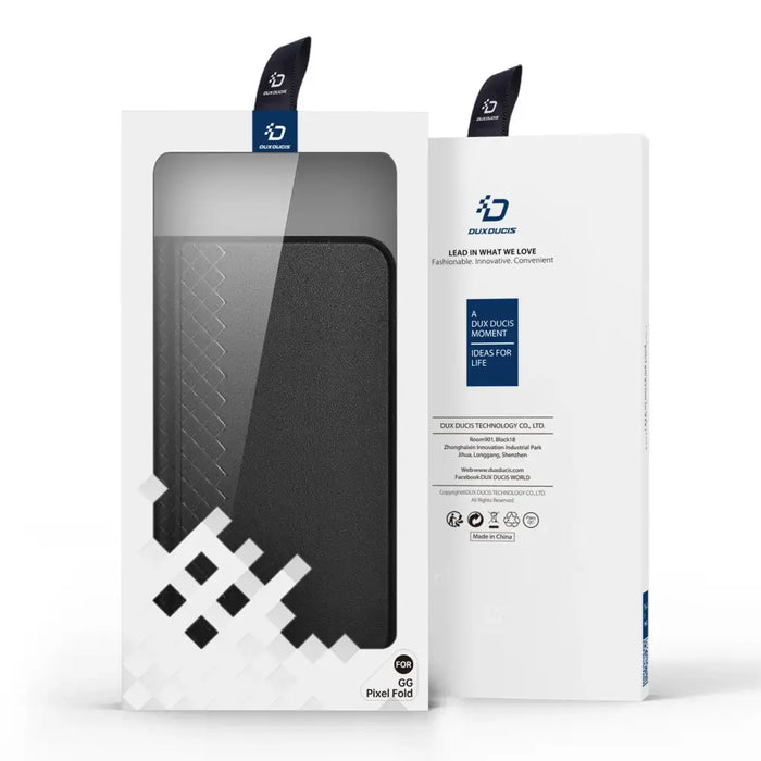 Leather flip and wallet case for Google Pixel Fold Dux Ducis Bril - black - Cell phone cases and covers<<<HurtelXML