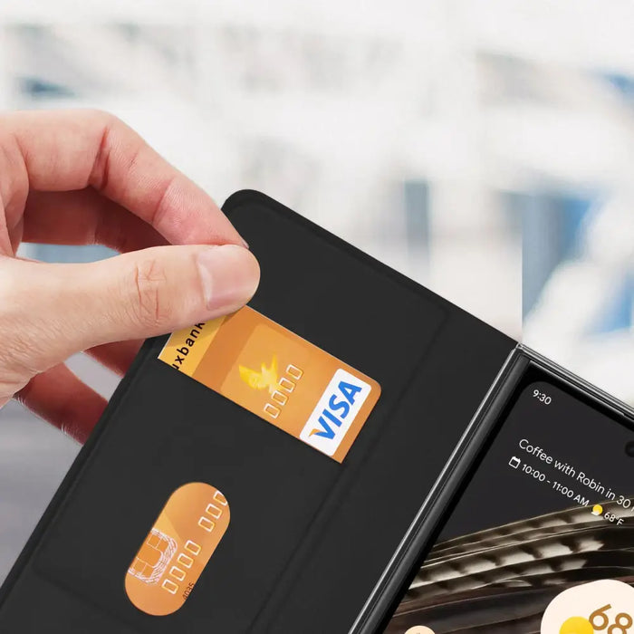 Leather flip and wallet case for Google Pixel Fold Dux Ducis Bril - black - Cell phone cases and covers<<<HurtelXML