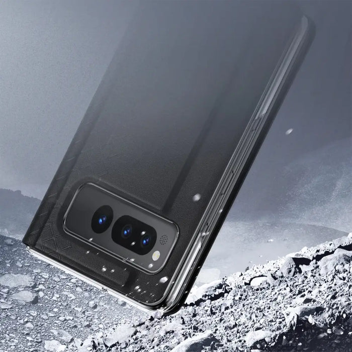 Leather flip and wallet case for Google Pixel Fold Dux Ducis Bril - black - Cell phone cases and covers<<<HurtelXML