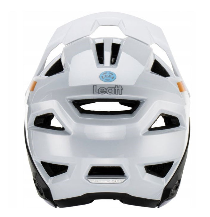 LEATT MTB Enduro 2.0 V23 Bike Helmet with Removable Chin Guard, Size L (59–63 cm), White