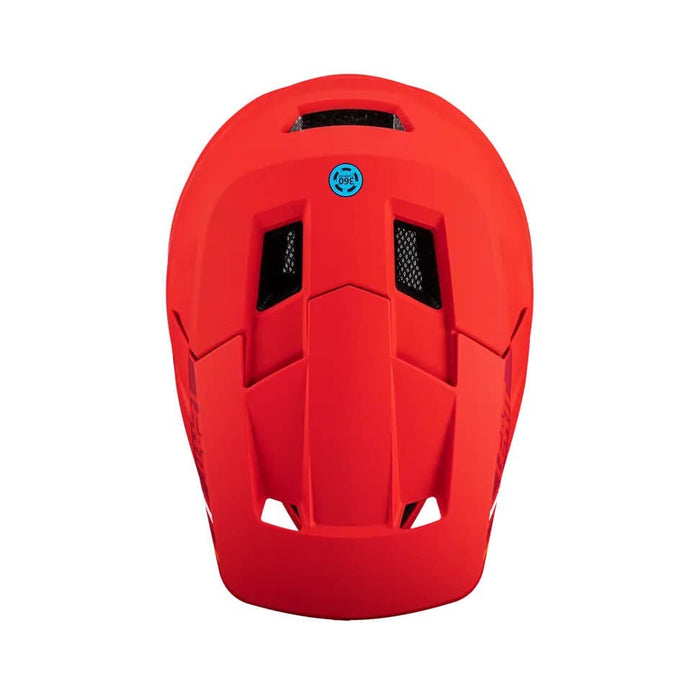 LEATT MTB Gravity 1.0 V24 Full-Face Cycling Helmet, Size M, Red