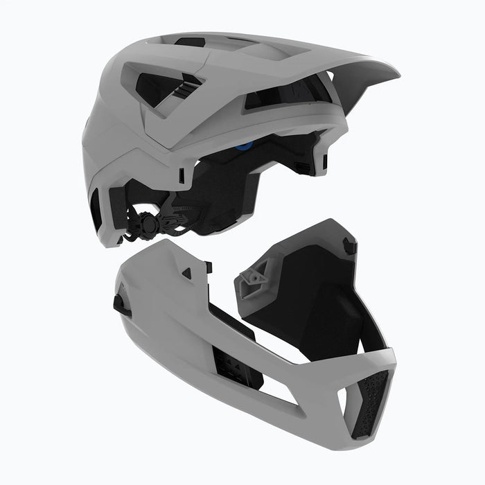 LEATT MTB Enduro 4.0 V23 bicycle helmet with removable chin bar, size M, black