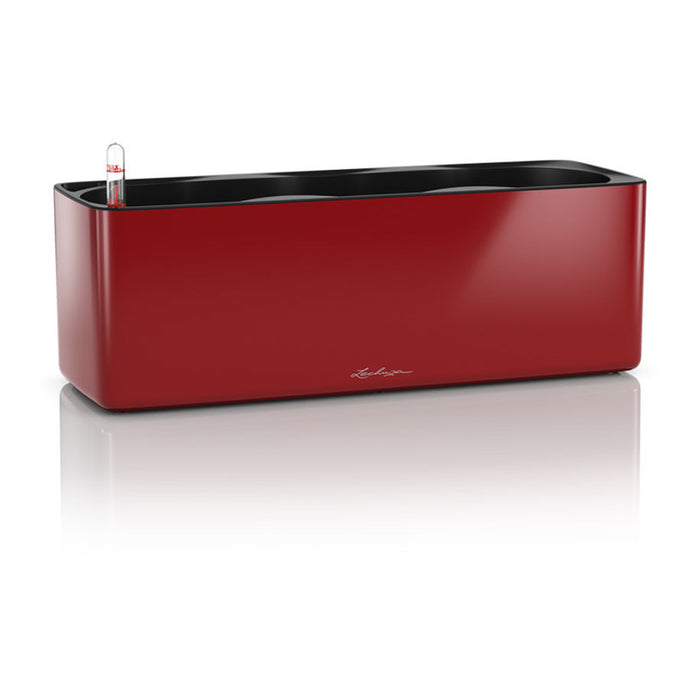 POT 40X14CM WITH IRRIGATION SYSTEM LECHUZA CUBE GLOSSY TRIPLE