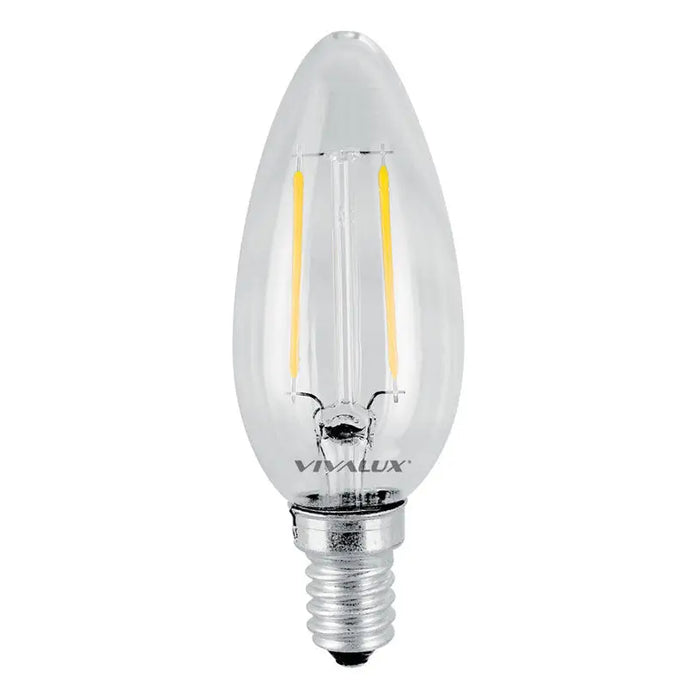 LED BULB E14 4W 4000K 470 LM FILAMENT VIVALUX FLICK - Декоративни крушки<<<Електрически