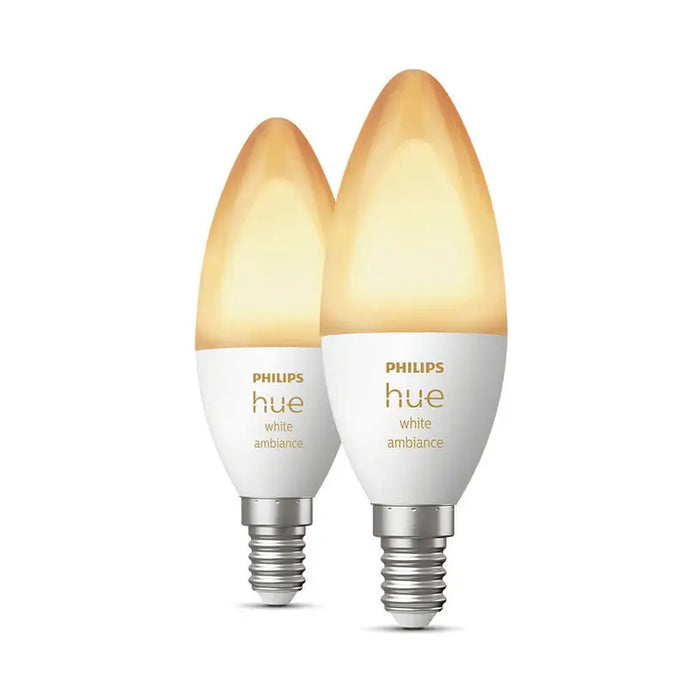LED BULB E14 5.2W 2 PCS PHILIPS HUE - Осветление<<<Смарт хоум<<<Електроматериали<<<Praktiker&&&Осветление<<<Смарт