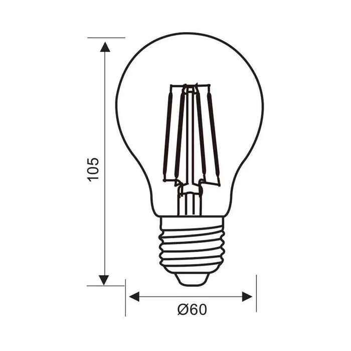 LED BULB E27 11W 230V 4000K 1521LM FILAMENT VIVALUX FLICK LED PREMIUM - Декоративни крушки<<<Електрически