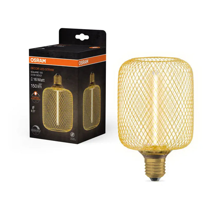 LED BULB E27 3.5W 1800K 150LM FILAMENT GOLD OSRAM - Декоративни крушки<<<Електрически крушки<<<Осветление<<<Praktiker