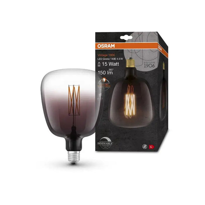LED BULB E27 4.5W VINTAGE DIM SMOKE OSRAM - Декоративни крушки<<<Електрически крушки<<<Осветление<<<Praktiker