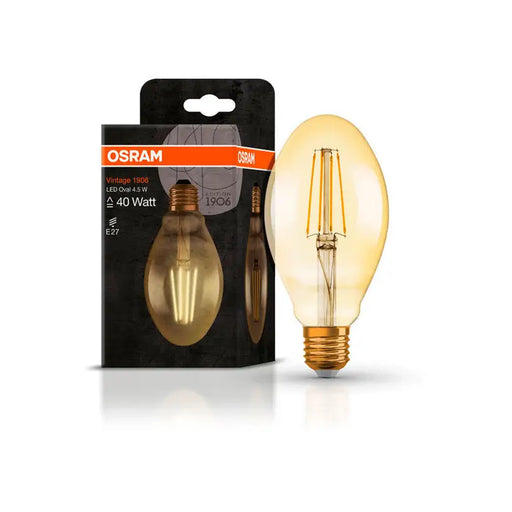 LED BULB E27 4.5W VINTAGE OVAL GOLD OSRAM - Декоративни крушки<<<Електрически крушки<<<Осветление<<<Praktiker
