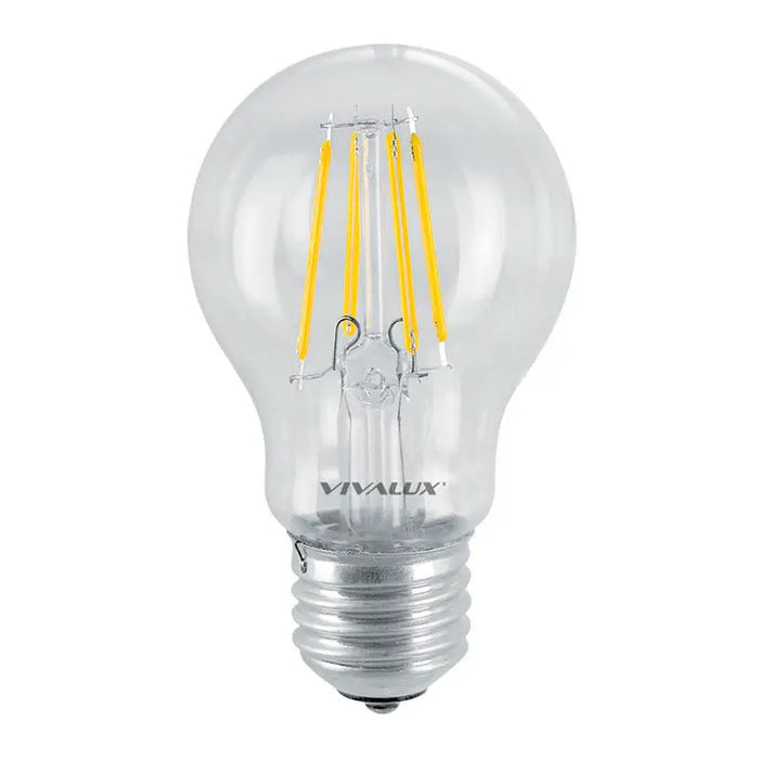 LED BULB E27 6W 650LM 3000K A60 FILAMENT VIVALUX AF60 - Декоративни крушки<<<Електрически