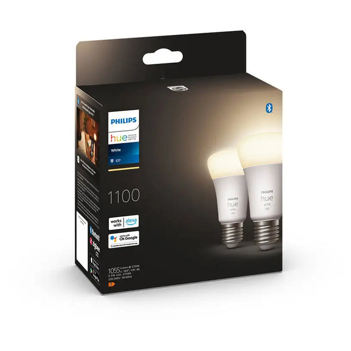 LED BULB E27 9.5W 2700K 2 PHILIPS HUE - Осветление<<<Смарт хоум<<<Електроматериали<<<Praktiker&&&Осветление<<<Смарт