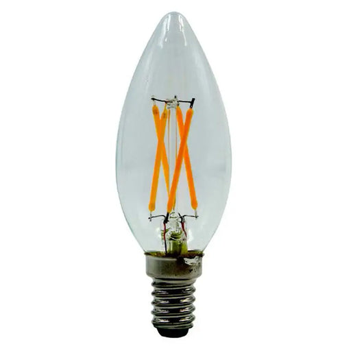 LED BULB FILAMENT E14 4W 2700K CANDLE VITO - Декоративни крушки<<<Електрически крушки<<<Осветление<<<Praktiker