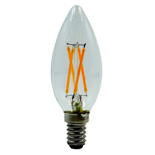 LED BULB FILAMENT E14 4W 4000K 532LM CANDLE VITO - Декоративни крушки<<<Електрически крушки<<<Осветление<<<Praktiker