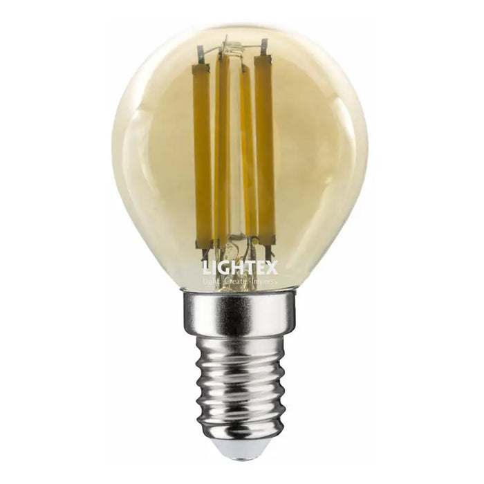 LED BULB FILAMENT E14 6W P45 2700K 806LM LIGHTEX GOLD - Декоративни крушки<<<Електрически