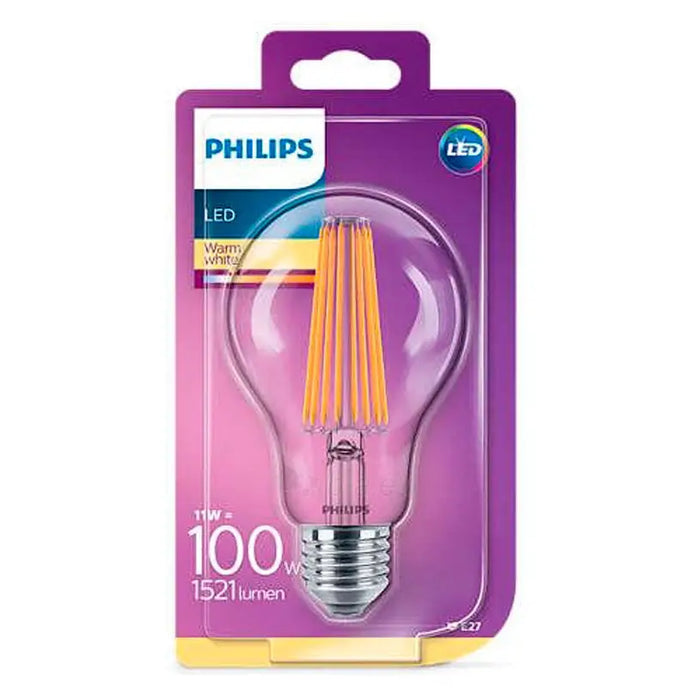 LED BULB FILAMENT E27 10.5W 2700K 1521LM A67 PHILIPS - Декоративни крушки<<<Електрически
