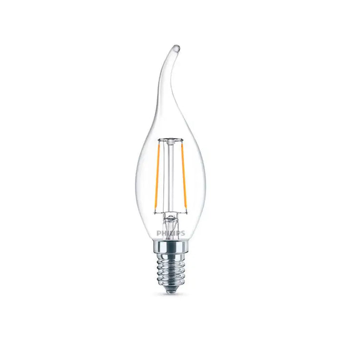 LED BULB FILAMENT PHILIPS E14 2W 250LM 2700K CANDLE - Декоративни крушки<<<Електрически
