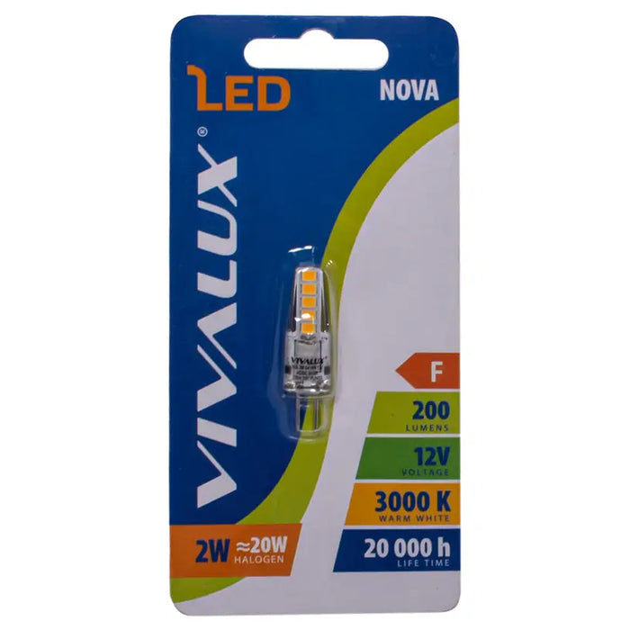 LED BULB G4 2W 200LM 3000K 12 AC/DC VIVALUX - Led крушки<<<Електрически крушки<<<Осветление<<<Praktiker&&&LED