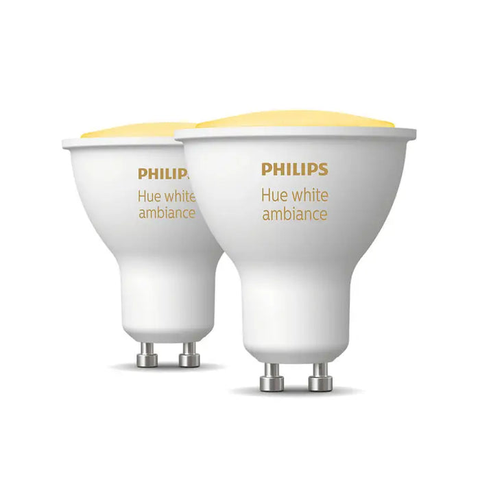 LED BULB GU10 4.3W 2 PCS PHILIPS HUE - Осветление<<<Смарт хоум<<<Електроматериали<<<Praktiker&&&Осветление<<<Смарт