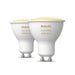 LED BULB GU10 4.3W 2 PCS PHILIPS HUE - Осветление<<<Смарт хоум<<<Електроматериали<<<Praktiker&&&Осветление<<<Смарт