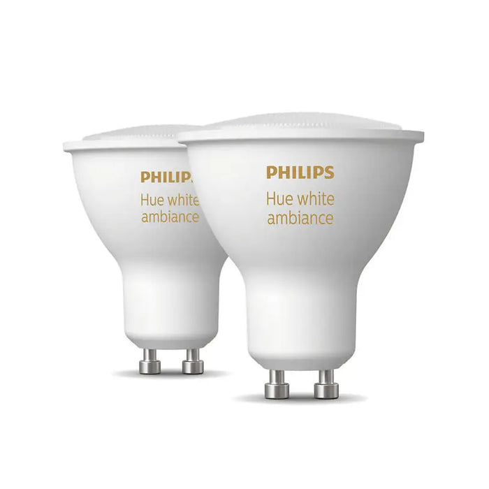 LED BULB GU10 4.3W 2 PCS PHILIPS HUE - Осветление<<<Смарт хоум<<<Електроматериали<<<Praktiker&&&Осветление<<<Смарт