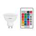 LED BULB GU10 4.5W 250LM RGB 2700K DIMMABLE REMOTE OSRAM - Декоративни крушки<<<Електрически