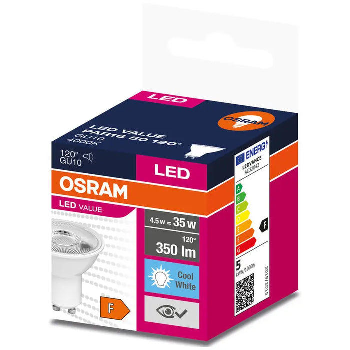 LED BULB GU10 4.5W 6500K OSRAM - Led крушки<<<Електрически крушки<<<Осветление<<<Praktiker&&&LED