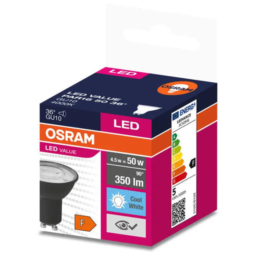 LED BULB GU10 4.5W 6500K OSRAM - Led крушки<<<Електрически крушки<<<Осветление<<<Praktiker&&&LED