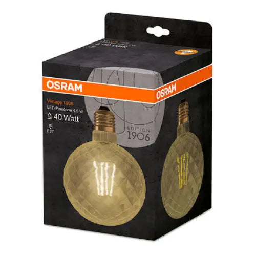 LED BULB PINECONE OSRAM E27 4.5W VINTAGE - Декоративни крушки<<<Електрически