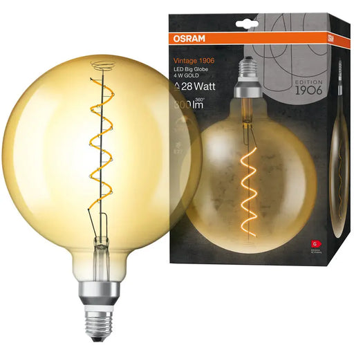 LED BULB VINTAGE E27 4W GLOBE 200MM OSRAM - Декоративни крушки<<<Електрически крушки<<<Осветление<<<Praktiker