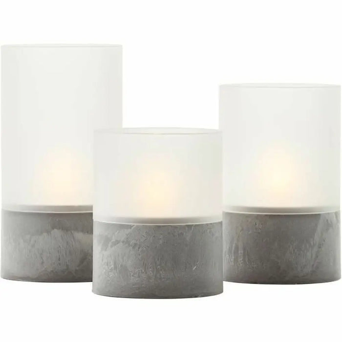 LED Candle Brilliant Grey Plastic - Декорация и Осветление<<<Дом Градина<<<BigBuy&&&Електрически Крушки<<<Декорация и