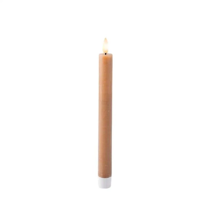 LED Candle Lumineo Brown Ø 2,2 x 24,5 cm Flame effect 2 Units - Коледни украси<<<Декорация и Осветление<<<Дом